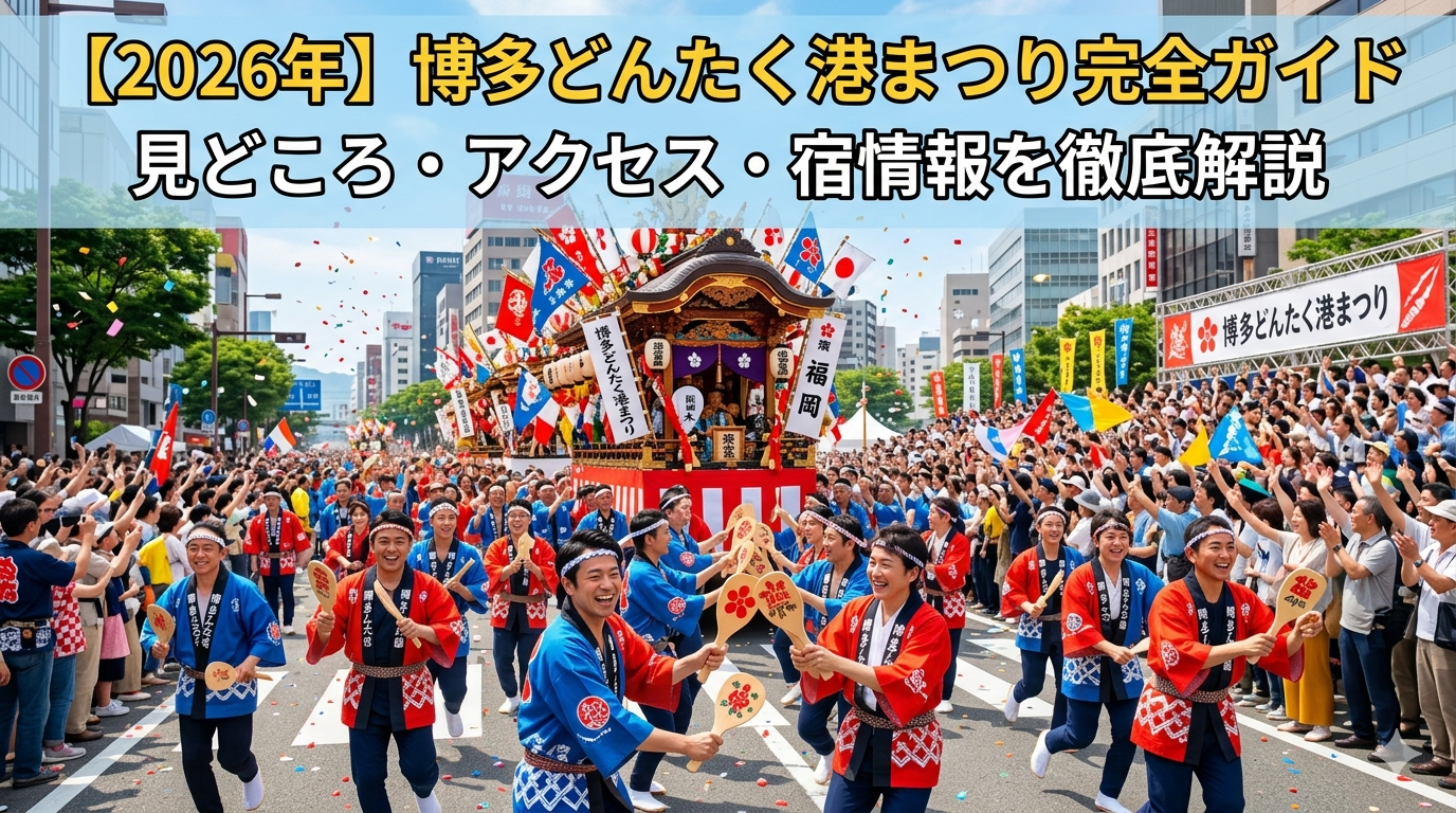 【2026年】博多どんたく港まつり完全ガイド｜見どころ・アクセス・宿情報を徹底解説