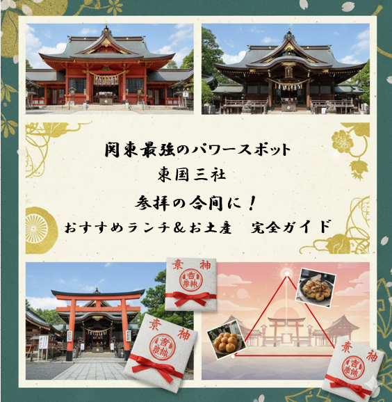 【関東最強】東国三社巡り完全ガイド！初詣・人生の転機に訪れたい「奇跡の三角形」1日旅