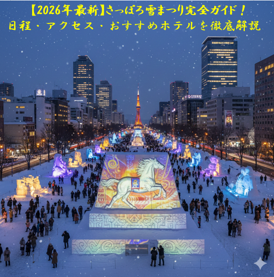【2026年最新】さっぽろ雪まつり完全ガイド！日程・アクセス・おすすめホテルを徹底解説