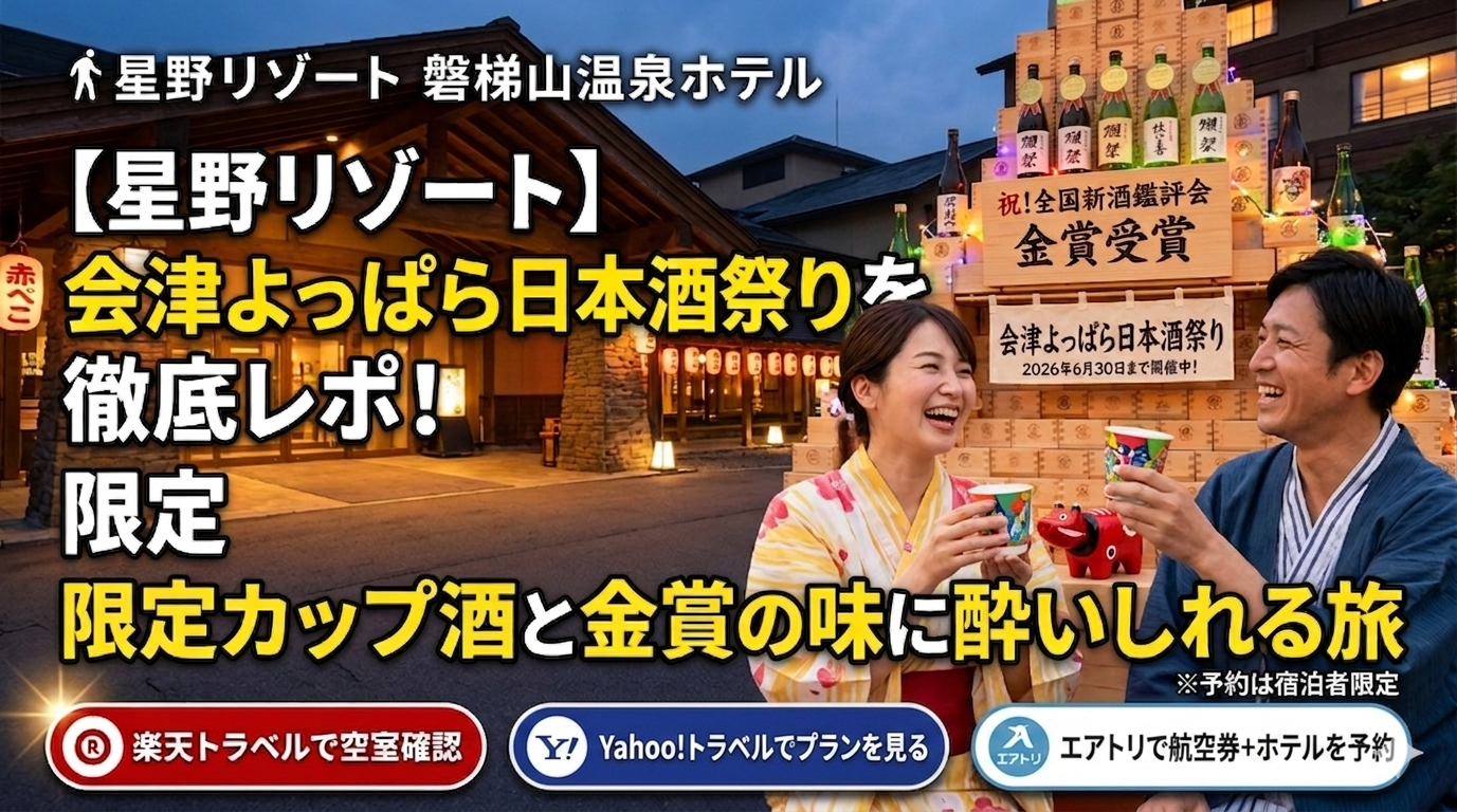 星野リゾート 磐梯山温泉ホテルで「会津よっぱら日本酒祭り」